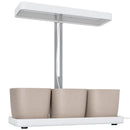 Lampade per Pianta 42 Luci LED con 3 Vasi Timer e Illuminazione Regolabile Bianco      