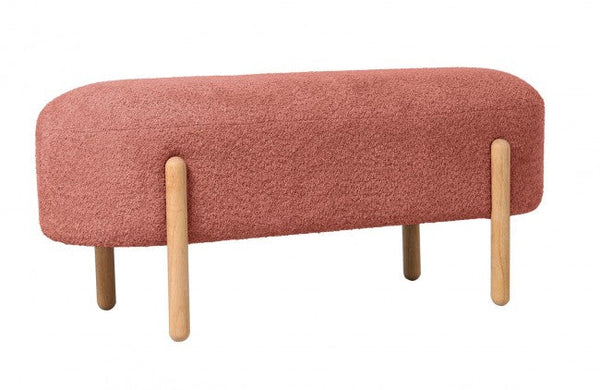 prezzo Panca 108x41,5x48 cm Dalia in Bouclè Rosa Antico