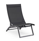 Set 2 Poltrone da Giardino 53x166,5x90 cm in Alluminio Taylor Antracite