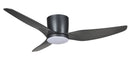 Ventilatore da Soffitto con 3 Pale e LED Ø127 cm 3 Velocità Martec Flush Nero