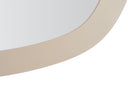 Specchio da Muro Saturno Tortota 71x1,5x48 cm in Ferro e MDF e Specchio Grigio tortora      
