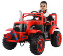 Trattore Elettrico per Bambini 12V con Rimorchio Kidfun Rural Rosso