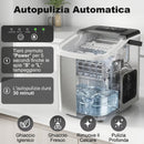 Macchina per Ghiaccio 28,3x22,6x29,9 cm Produzione 12kg in 24 Ore 9 Cubetti in 7-10 Minuti con Sistema Autopulente Argento      