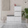 Scarpiera Salvaspazio 105x26x118,5 cm 3 Ante a Ribalta in Melamina Bianco