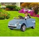 Macchina Elettrica per Bambini 12V con Licenza Fiat 500 Bianca