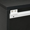 Set 2 Scaffali a Parete 40x29,5x33,5 cm con Ripiano Aperto e Piano d'Appoggio in MDF Nero