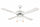 Ventilatore da Soffitto con 4 Pale e Lampada Ø130cm 3 Velocità  Kooper Windy Bianco