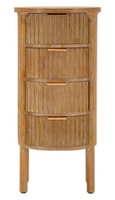 Cassettiera Goteborg 38x33,5x82 cm in Abete e MDF e Ferro      