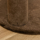 Tiragraffi per Gatti Albero a 3 Livelli Ø40x65 cm in Peluche e Sisal Marrone  