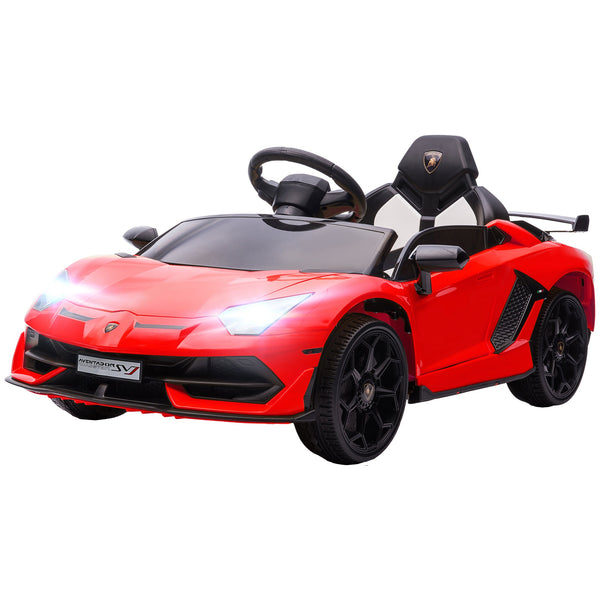 Macchina Elettrica per Bambini 12V con Licenza Lamborghini Aventador SVJ Roadster Rosso sconto