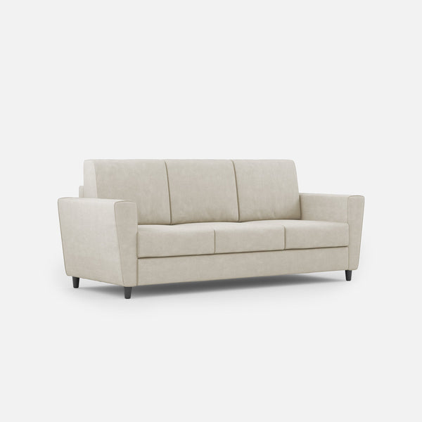 Divano 3 Posti 212x85x85 cm Yasel in Tessuto Latte sconto