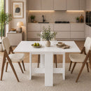 Tavolo Salvaspazio Consolle Allungabile 30-130x76 cm Artemio in Legno Bianco      
