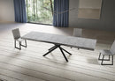 Tavolo Allungabile 200-304x90x77 cm Niket Cemento Gambe Antracite