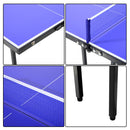 Tavolo da Ping Pong Pieghevole in Legno MDF 153x76.5x67 cm Blu e Nero 