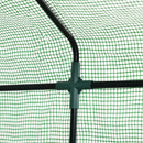 Serra da Giardino con Scaffali 143x138x190 cm in PE e Porta Avvolgibile Verde
