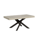Tavolo Allungabile 180-440x90x77 cm Volantis Premium Cashmere Telaio Antracite 