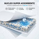 48 Pezzi Pannolini per Cani Maschi Vita 45-64 cm Peso 6-17 kg con Fascia Elastica Regolabile Bianco      