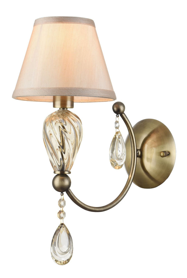 online Lampada da parete Royal Classic in Metallo e Vetro Murano Bronzo