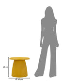 Tavolinetto Geax Senape Ø50x45 cm in Plastica Senape