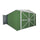 Casetta Box da Giardino in Lamiera di Acciaio Porta Utensili 360x600x230 cm Enaudi Verde
