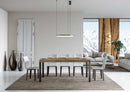  Tavolo Allungabile 200-304x90x77 cm Everyday Premium Quercia Natura Gambe Antracite