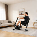 Cyclette Magnetica 58x132-145,5x105,5 cm Bici per Allenamento Fitness Domestico con Sedile Regolabile Nero      