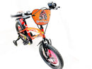 Bicicletta per Bambino 16" 2 Freni con Borraccia e Scudetto Frontale Rossa