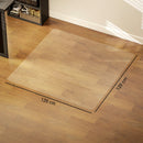Tappetino per Sedia Ufficio Salvapavimento 120x120 cm in Plastica Trasparente   