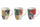 Set 6 Tazzine Caffè 100 ml in Porcellana Villa d'Este Home Tivoli Parrot Groove