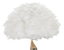 Lampada da Terra Slim Bianco Ø50x165 cm in Ferro e Tessuto Oro e Bianco      