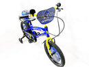 Bicicletta per Bambino 16" 2 Freni con Borraccia e Scudetto Frontale Blu