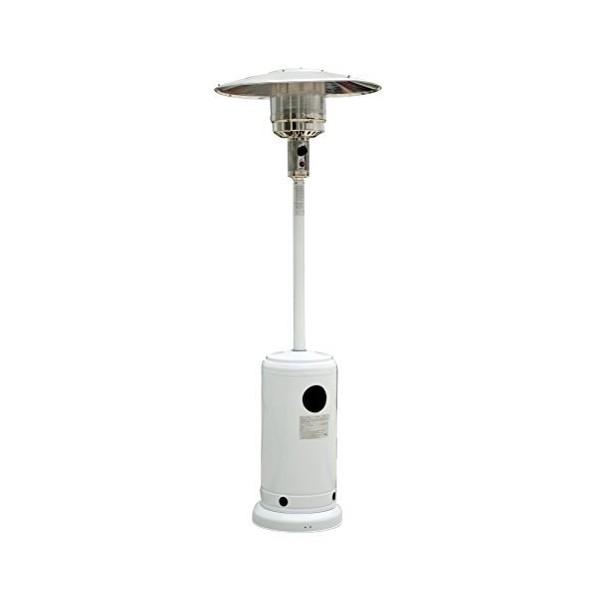 Stufa da Esterno Fungo a Gas in Ferro Patio Heater Bianca sconto