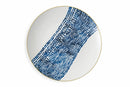 Set 6 Piatti Frutta in Porcellana Decoro Blu Ø19,5 cm Villa d'Este Home Tivoli Masai Blue