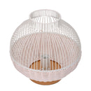 Lampada in rattan bianco con attacco cm Ø30,5xh29,5