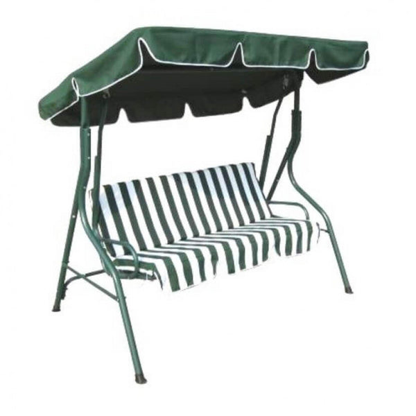 Dondolo Green con Cuscini 170x110x153 h cm in Acciaio Verde online