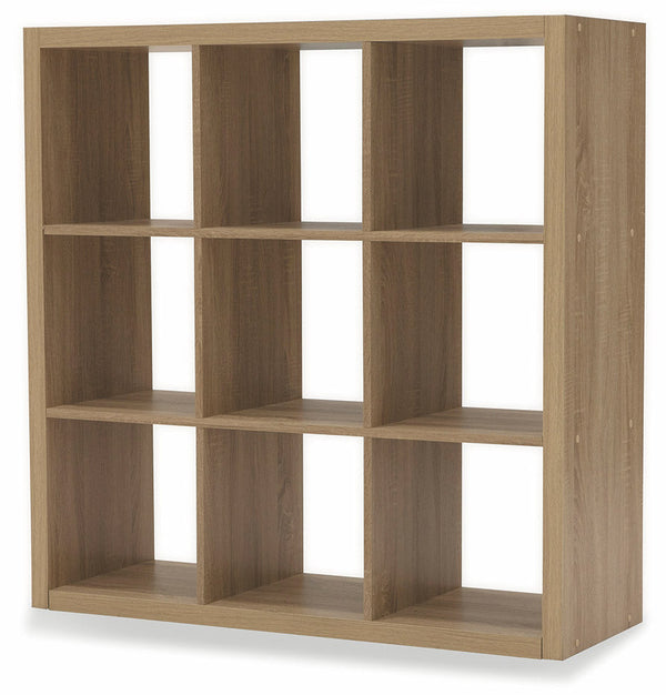 sconto Libreria 9 Ripiani 113x113x39 cm in MDF Soriani Rovere