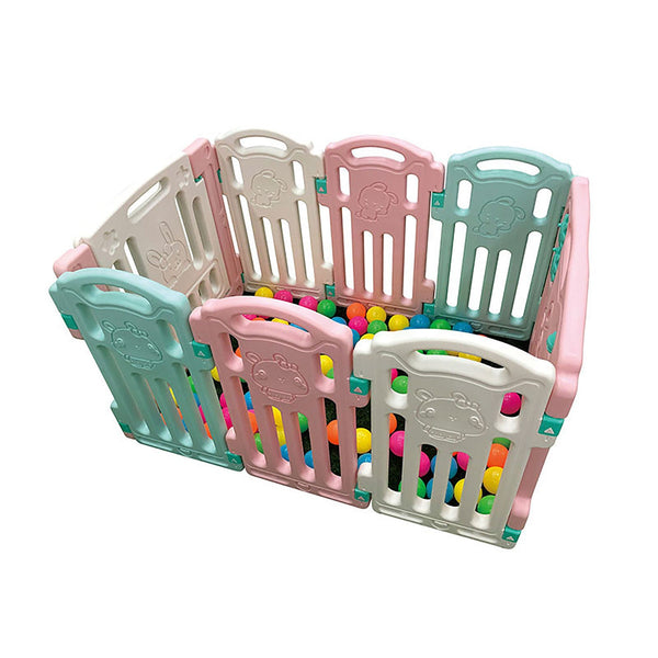 prezzo Box Recinto Attività per Bambini 102x70x61 cm Bianco Rosa e Azzurro