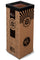 Pattumiera Per Raccolta Rifiuti 38x38xh80 cm in Cartone Con Stampa Grafica Rifiuto Misto Beige