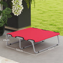 Brandina per Cani Piccoli Pieghevole 71x58x20 cm per Interno ed Esterno Rosso   