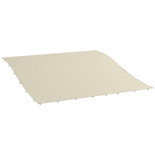 online Telo Copertura per Gazebo Pergola 297x297 cm con 16 Fori di Drenaggio in Poliestere Beige
