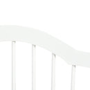 Cancelletto di Sicurezza Pieghevole per Animali Domestici 154,5x29,5x61 cm in Legno e MDF Bianco