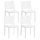 Set 4 Sedie Impilabili 81x46x56 cm in Polipropilene e Fibra di Vetro Porto Bianco
