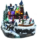 Villaggio Natalizio in Resina con Luci e Suoni 22x21xh20 cm