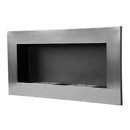 Camino a Bioetanolo da Parete 110x54 cm Inox