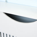 Copritermosifone Bianco 78x19x82 cm in MDF con Piano d'Appoggio e Design Antiribaltamento