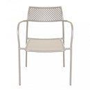 Sedia da Giardino Windsor Impilabile 56x56x78 h cm in Acciaio Tortora
