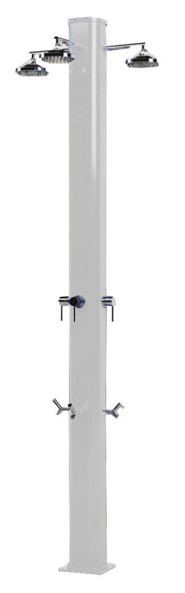 Doccia da Giardino a 3 Soffioni Miscelatore e Lavapiedi Arkema Big Jolly Sabbia sconto
