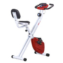 Cyclette Magnetica Pieghevole 43x97x109 cm con Display LCD Rossa