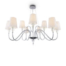 Lampadario Modern in Metallo Florero Cromo