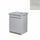 Mobile Lavatoio in Ceramica 2 Ante e Strofinatoio Integrato 60x50x86A cm Olmo Bianco